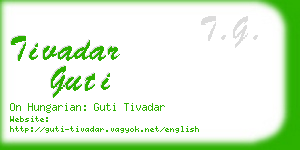 tivadar guti business card